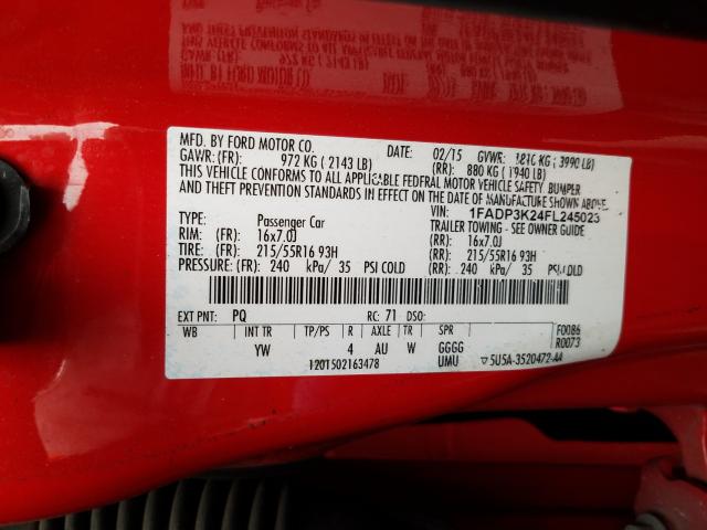 2015 FORD FOCUS SE - 1FADP3K24FL245023