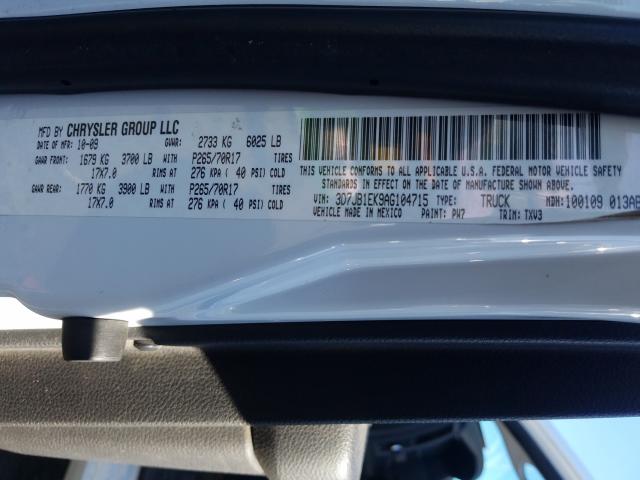 2010 DODGE RAM 1500 - 3D7JB1EK9AG104715