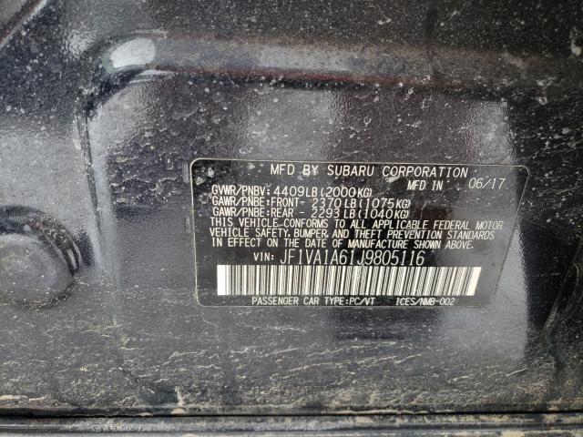 2018 SUBARU WRX JF1VA1A61J9805116