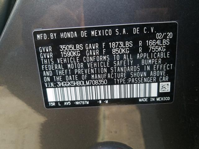 2020 HONDA FIT EX 3HGGK5H80LM708350