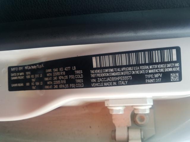 2017 JEEP RENEGADE ZACCJADB5HPE55573