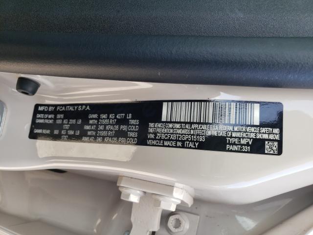 2016 FIAT 500X EASY ZFBCFXBT2GP515193