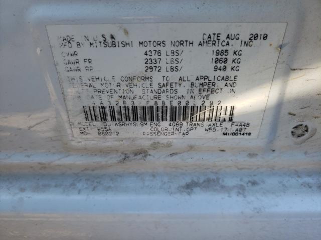 2011 MITSUBISHI GALANT ES 4A32B3FF8BE006292