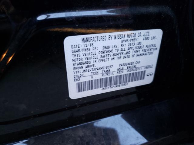 2019 INFINITI Q50 LUXE JN1EV7AP4KM518557
