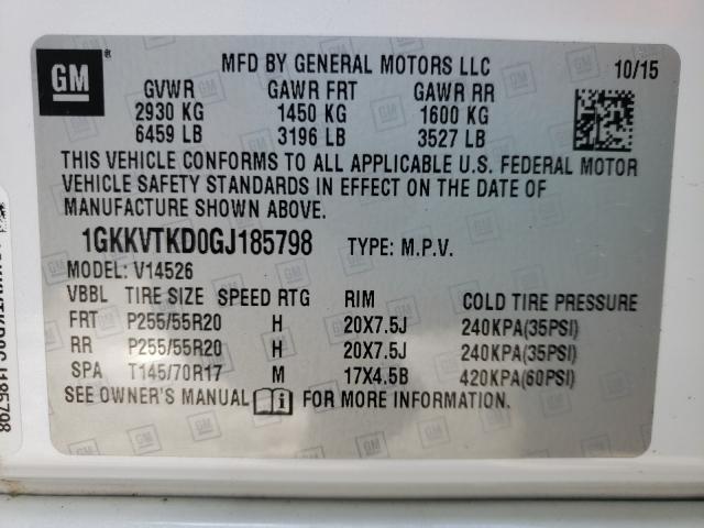 2016 GMC ACADIA DEN 1GKKVTKD0GJ185798