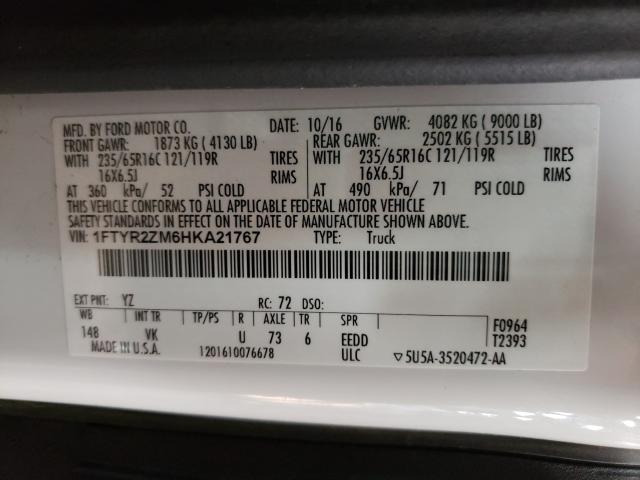 2017 FORD TRANSIT 1FTYR2ZM6HKA21767