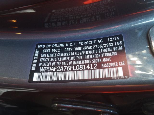2015 PORSCHE PANAMERA G WP0AF2A76FL081412