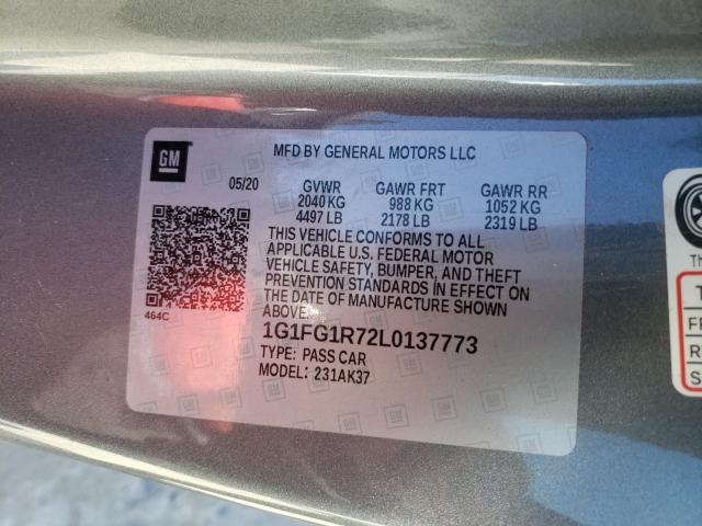 2020 CHEVROLET CAMARO SS 1G1FG1R72L0137773