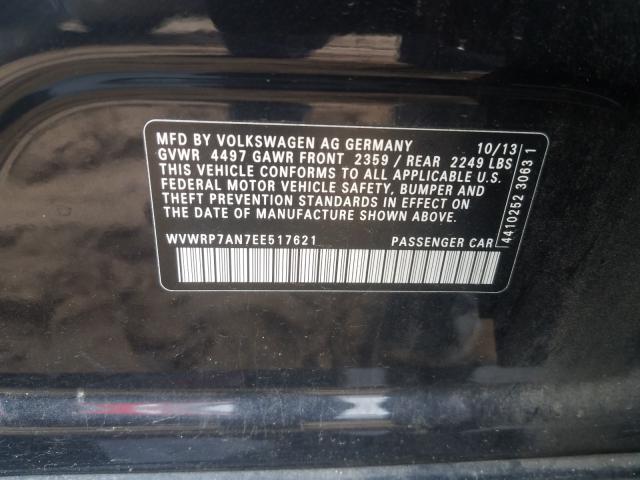 2014 VOLKSWAGEN CC LUXURY WVWRP7AN7EE517621