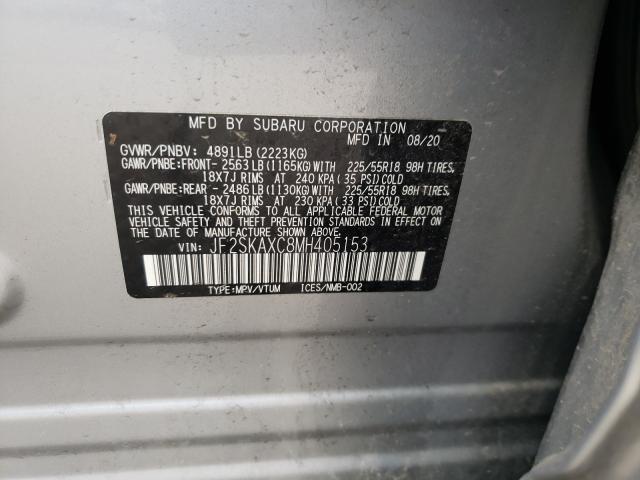 2021 SUBARU FORESTER T JF2SKAXC8MH405153