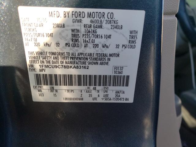 2011 FORD ESCAPE XLS 1FMCU9C78BKA83162