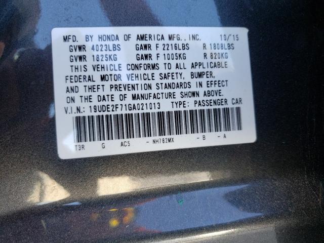 2016 ACURA ILX PREMIU 19UDE2F71GA021013
