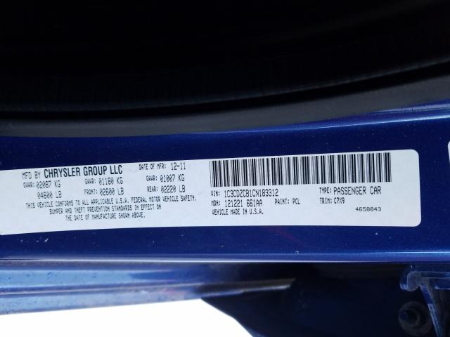 2012 DODGE AVENGER SX 1C3CDZCB1CN183312