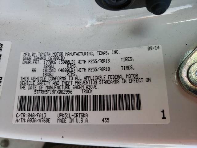 2015 TOYOTA TUNDRA DOU - 5TFRM5F19FX082996
