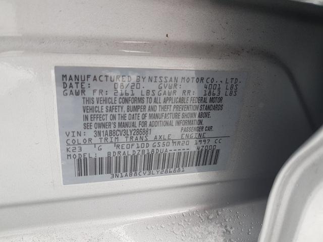 2020 NISSAN SENTRA SV 3N1AB8CV3LY286881