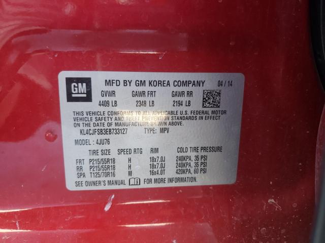 2014 BUICK ENCORE CON KL4CJFSB3EB733127