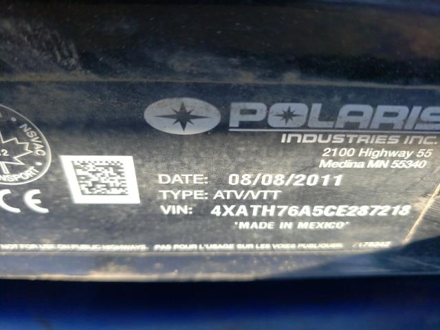 2012 POLARIS RANGER 800 4XATH76A5CE287218