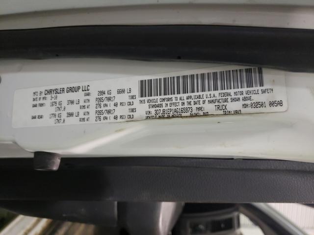 2010 DODGE RAM 1500 3D7JB1EP1AG165973