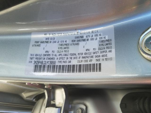 2020 MAZDA 3 3MZBPABL0LM139688