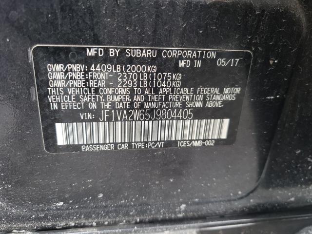 2018 SUBARU WRX STI LI JF1VA2W65J9804405