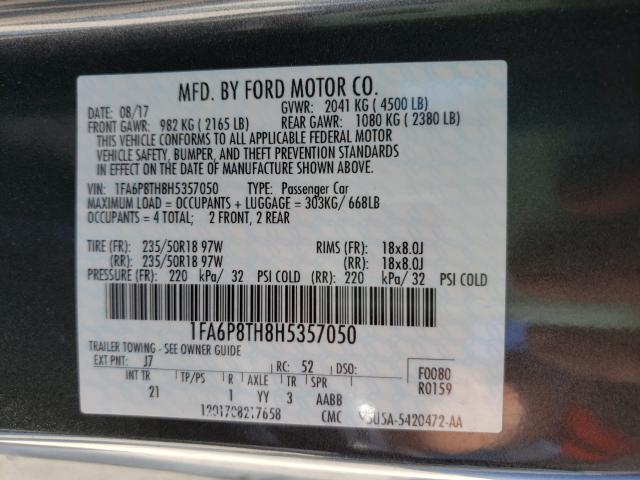 2017 FORD MUSTANG 1FA6P8TH8H5357050