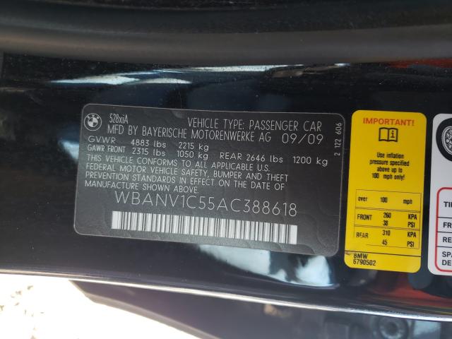 2010 BMW 528 XI WBANV1C55AC388618