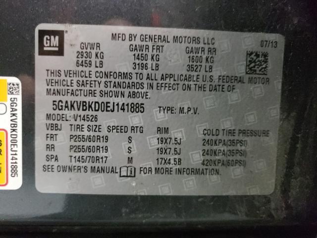 2014 BUICK ENCLAVE 5GAKVBKD0EJ141885