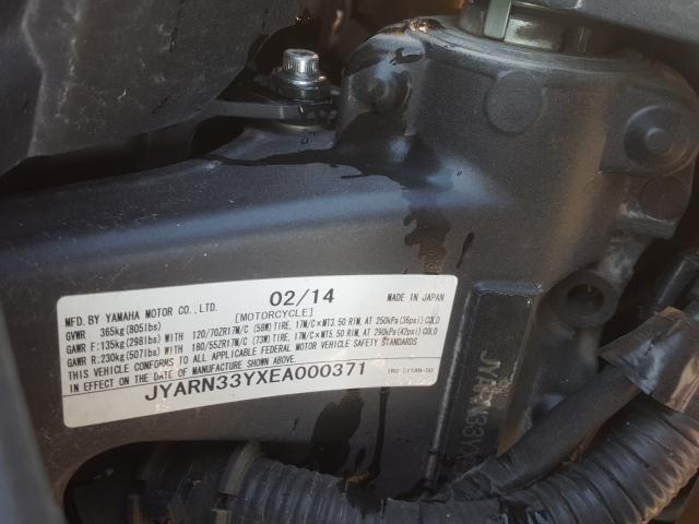 2014 YAMAHA FZ09 C JYARN33YXEA000371
