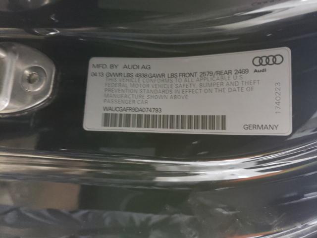 2013 AUDI S5 PREMIUM WAUCGAFR9DA074793