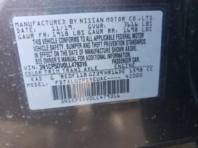 2020 NISSAN KICKS SR 3N1CP5DV0LL479316