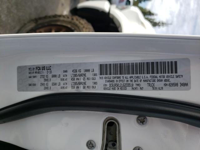 2018 RAM 2500 LARAM 3C6UR5KL2JG233510