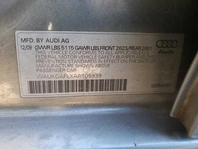 2010 AUDI S4 PRESTIG WAUKGAFLXAA105939