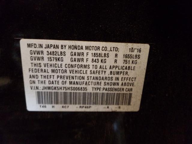 2017 HONDA FIT EX JHMGK5H75HS006835