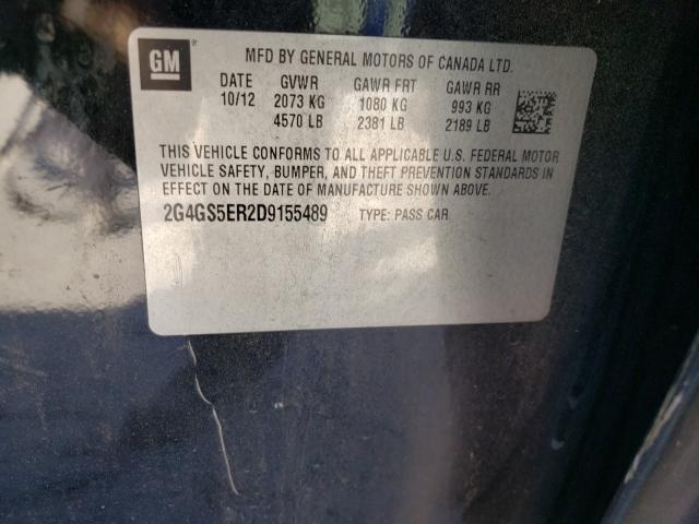 2013 BUICK REGAL PREM 2G4GS5ER2D9155489