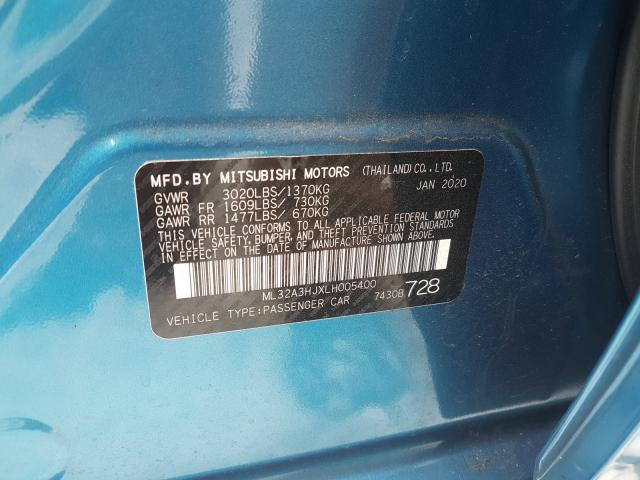 2020 MITSUBISHI MIRAGE ES ML32A3HJXLH005400