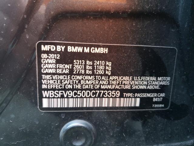 2013 BMW M5 WBSFV9C50DC773359