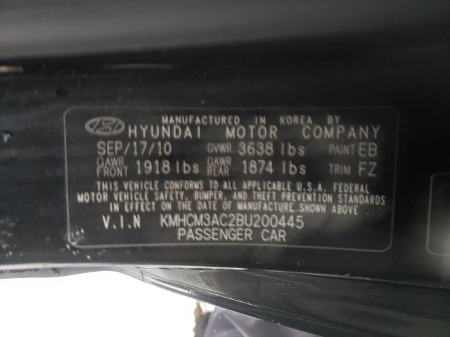 2011 HYUNDAI ACCENT GL KMHCM3AC2BU200445