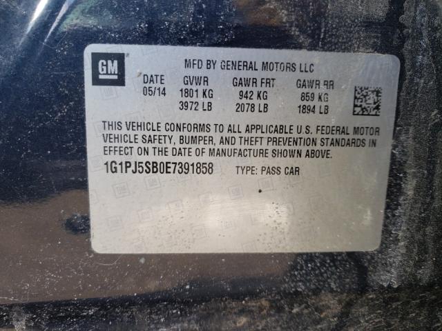 2014 CHEVROLET CRUZE ECO 1G1PJ5SB0E7391858