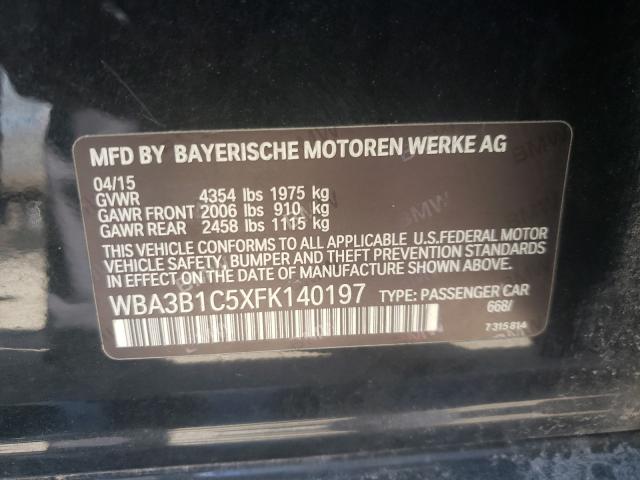 2015 BMW 320 I WBA3B1C5XFK140197
