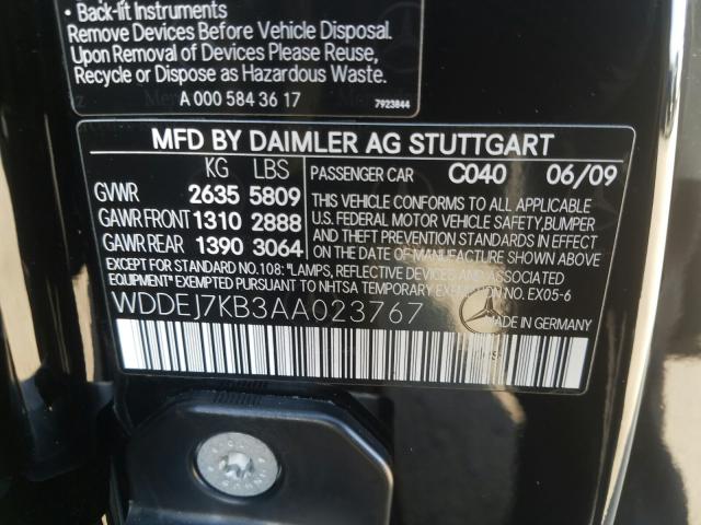 2010 MERCEDES-BENZ CL 65 AMG WDDEJ7KB3AA023767