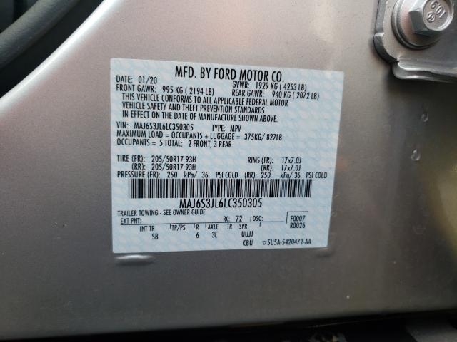 2020 FORD ECOSPORT S - MAJ6S3JL6LC350305