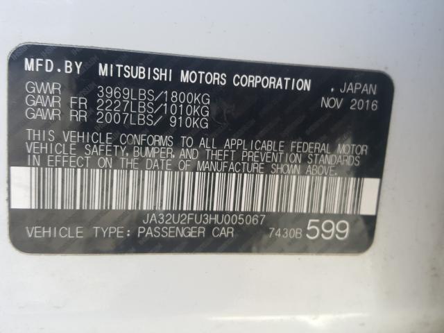 2017 MITSUBISHI LANCER ES JA32U2FU3HU005067