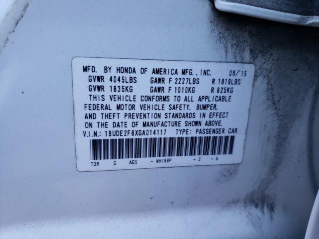 2016 ACURA ILX PREMIU 19UDE2F8XGA014117