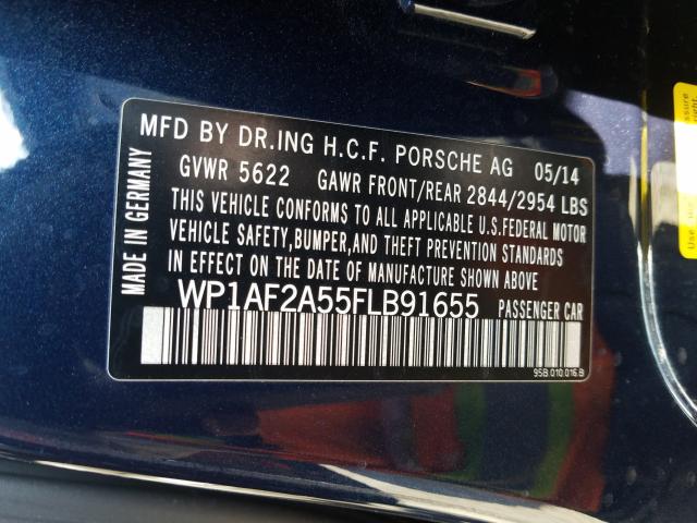 2015 PORSCHE MACAN TURB WP1AF2A55FLB91655