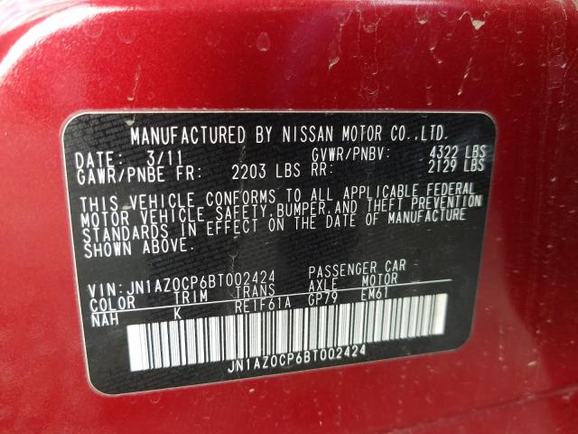 2011 NISSAN LEAF SV - JN1AZ0CP6BT002424