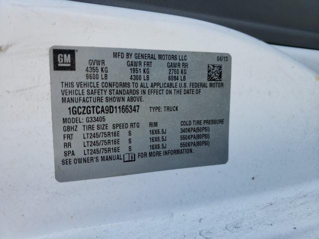 2013 CHEVROLET EXPRESS G3 1GCZGTCA9D1166347