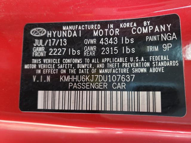 2013 HYUNDAI GENESIS CO KMHHU6KJ7DU107637