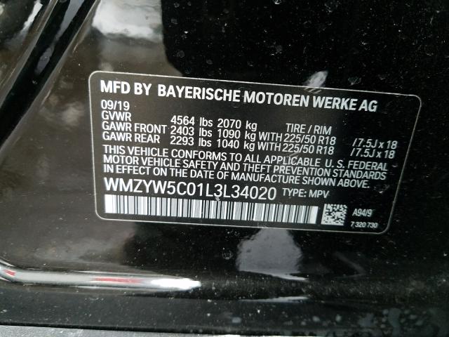 2020 MINI COOPER COU WMZYW5C01L3L34020