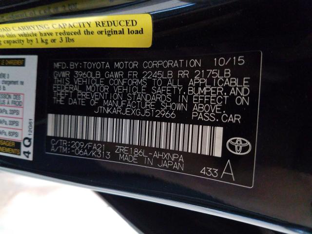 2016 TOYOTA SCION IM JTNKARJEXGJ512966