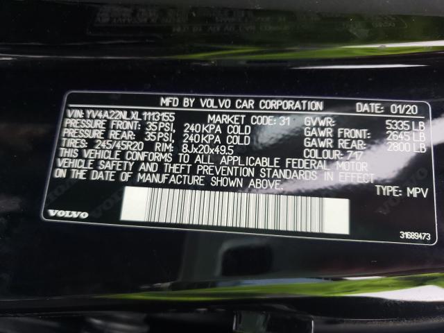 2020 VOLVO V90 CROSS YV4A22NLXL1113155